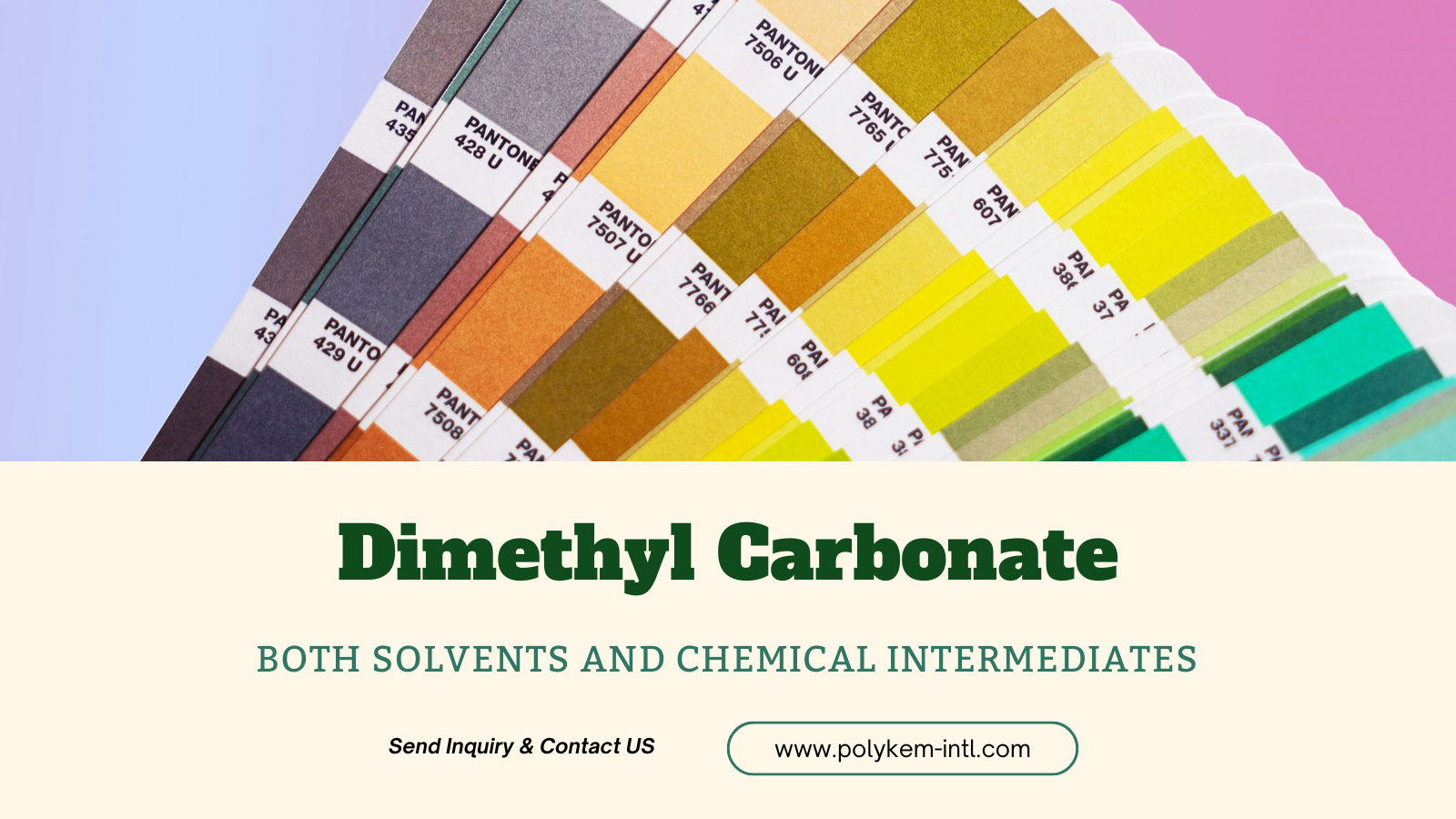 polykem dimethyl carbonate (DMC) - အရည်ပျော်ပစ္စည်းနှင့်ဓာတုအသုံးပြုပြီးသောင်းကျန်းနှစ်မျိုးလုံး